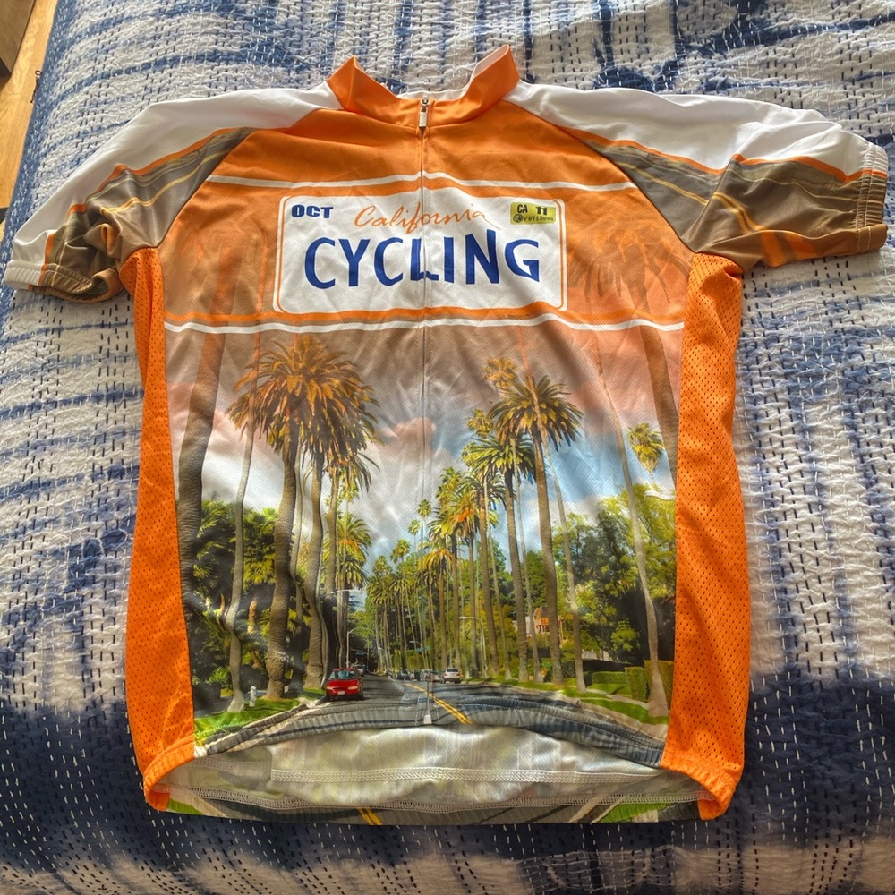 California Cycling Jersey Full Zip Size XL